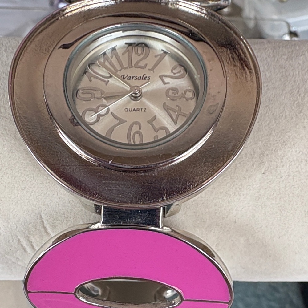 Pink and Silver Women's Jewelry Watch
